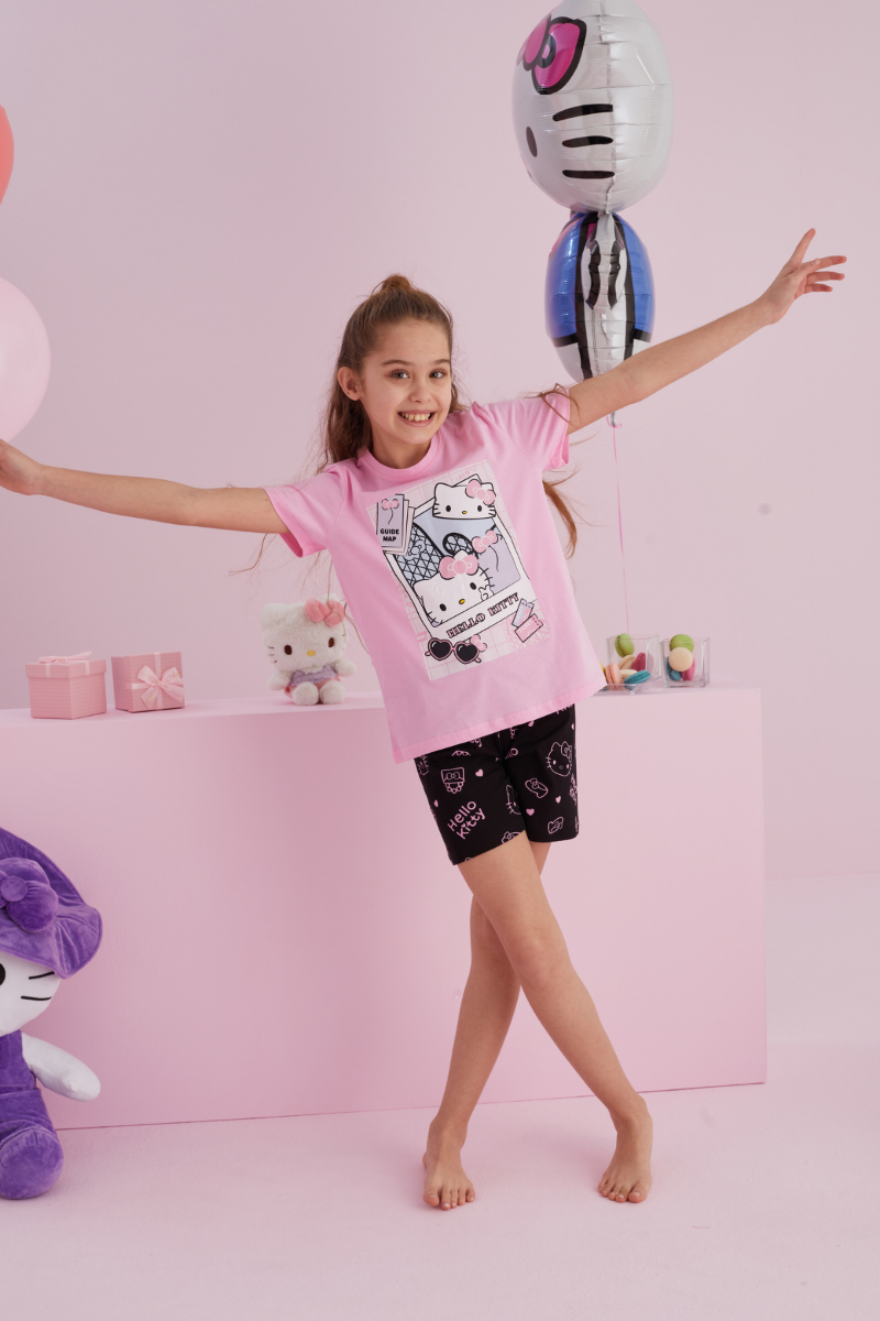Πιτζάμα Σορτσάκι Μαμά και Κόρη "Hello Kitty" AMELIA
