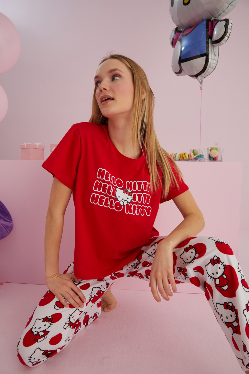 Πιτζάμα Μαμά και Κόρη "Hello Kitty" HARPER