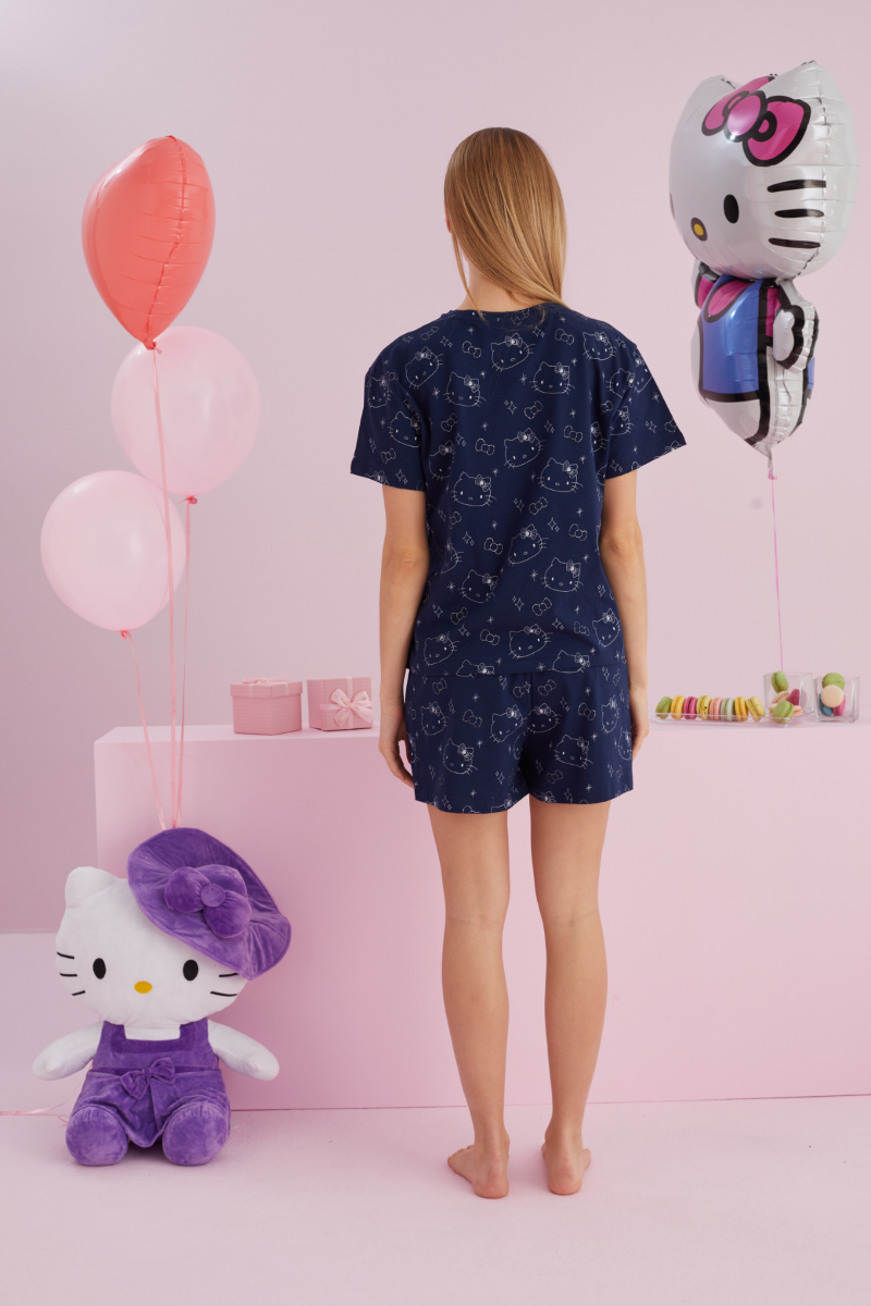 Γυναικεία Πιτζάμα Σορτσάκι Hello Kitty SHINY KITTY