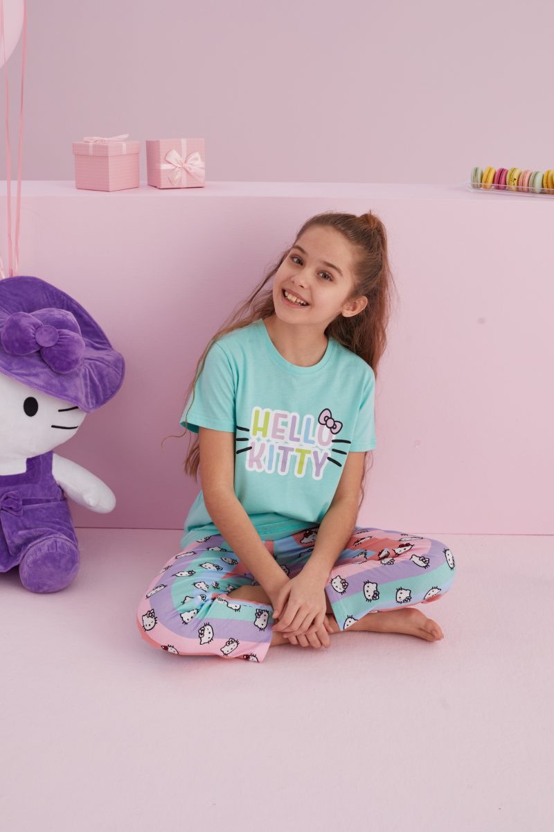 Πιτζάμα Μαμά και Κόρη "Hello Kitty" SUMMER