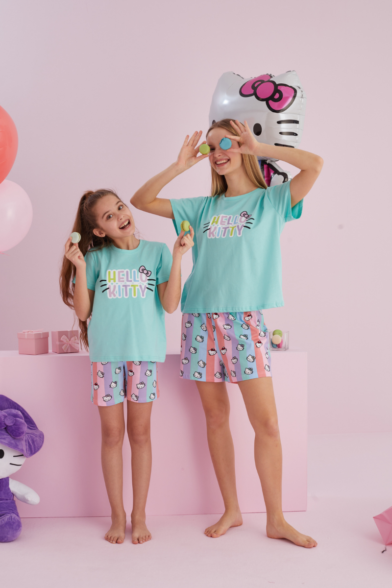 Παιδική Πιτζάμα Σορτσάκι Hello Kitty SUMMER