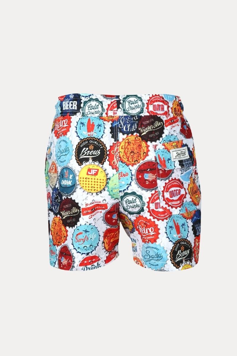 Παιδικό αγορίστικο μαγιό σορτσάκι με κορδόνι καπάκια μπύρες