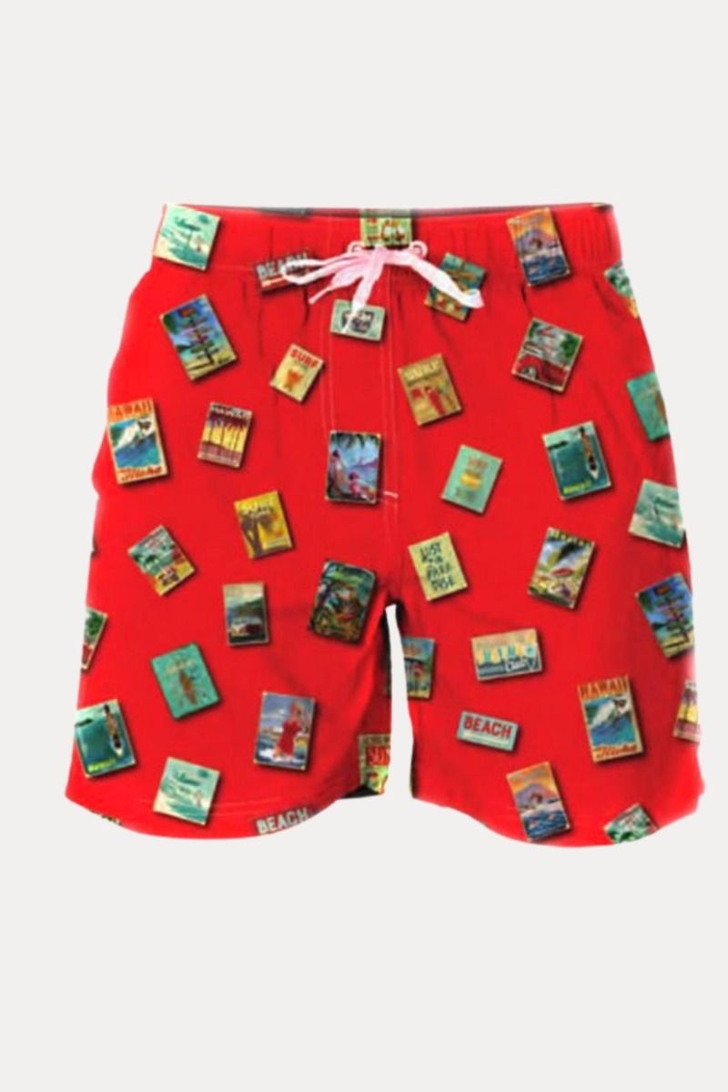 Ανδρικό Μαγιό John Frank POSTERS RED