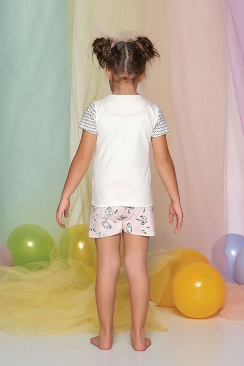 Καλοκαιρινή κοριτσίστικη παιδική πιτζάμα με γατούλες