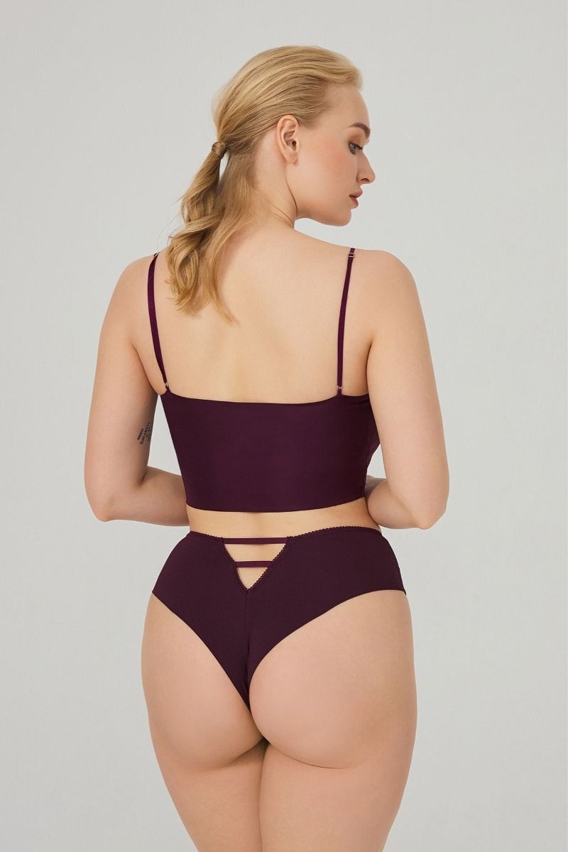 Γυναικείο Laser Cut Brazilian - Plus Size CottonHill NIA PURPLE