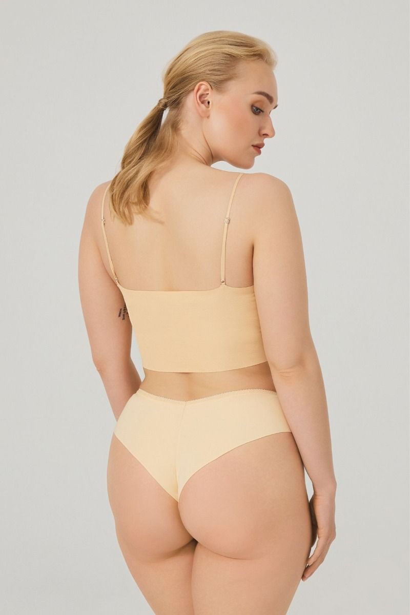 Γυναικείο Laser Cut Brazilian - Plus Size CottonHill YOLANDA BEIGE