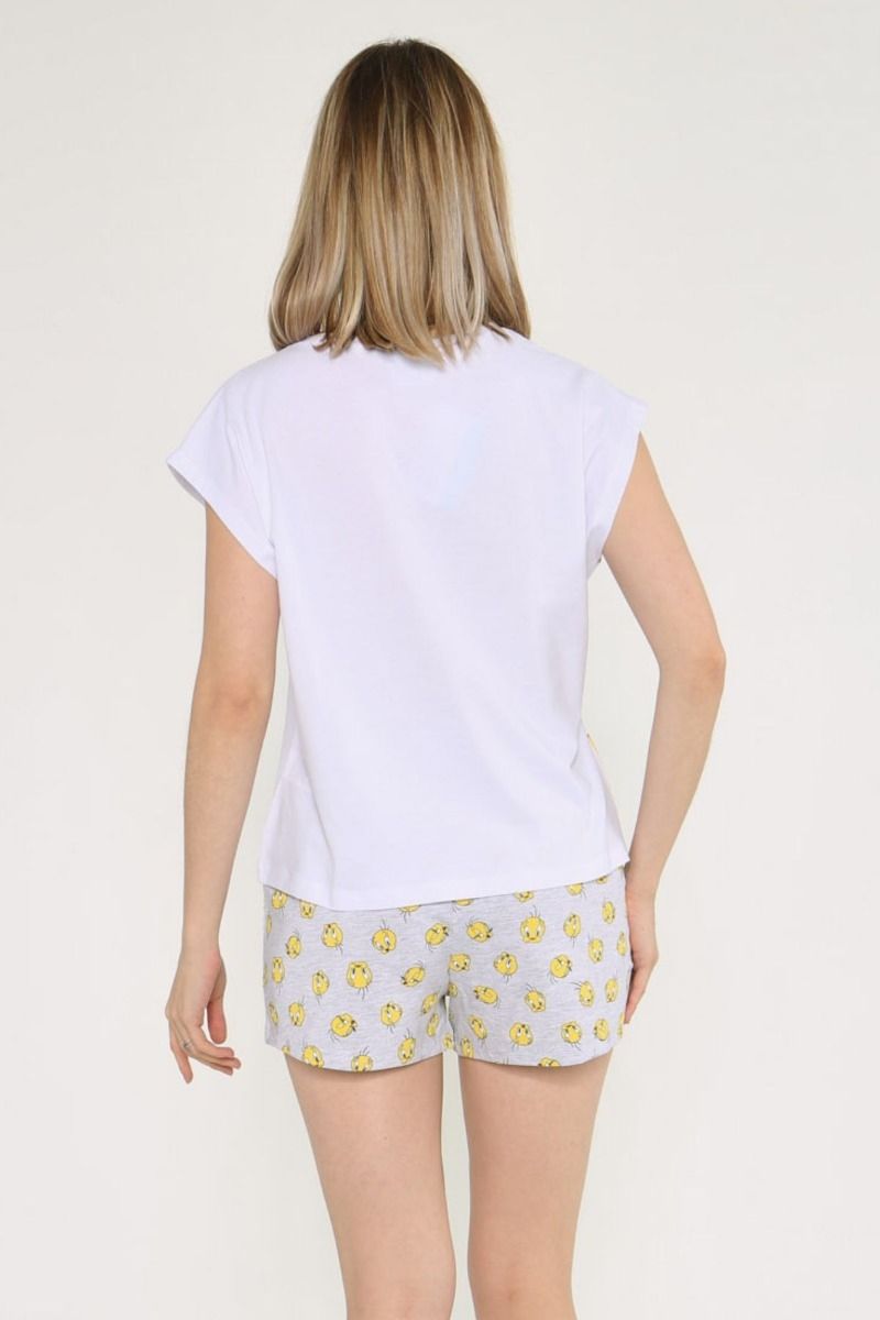 Γυναικεία πιτζάμα καλοκαιρινή κοντομάνικη σορτσάκι βαμβακερή tweety