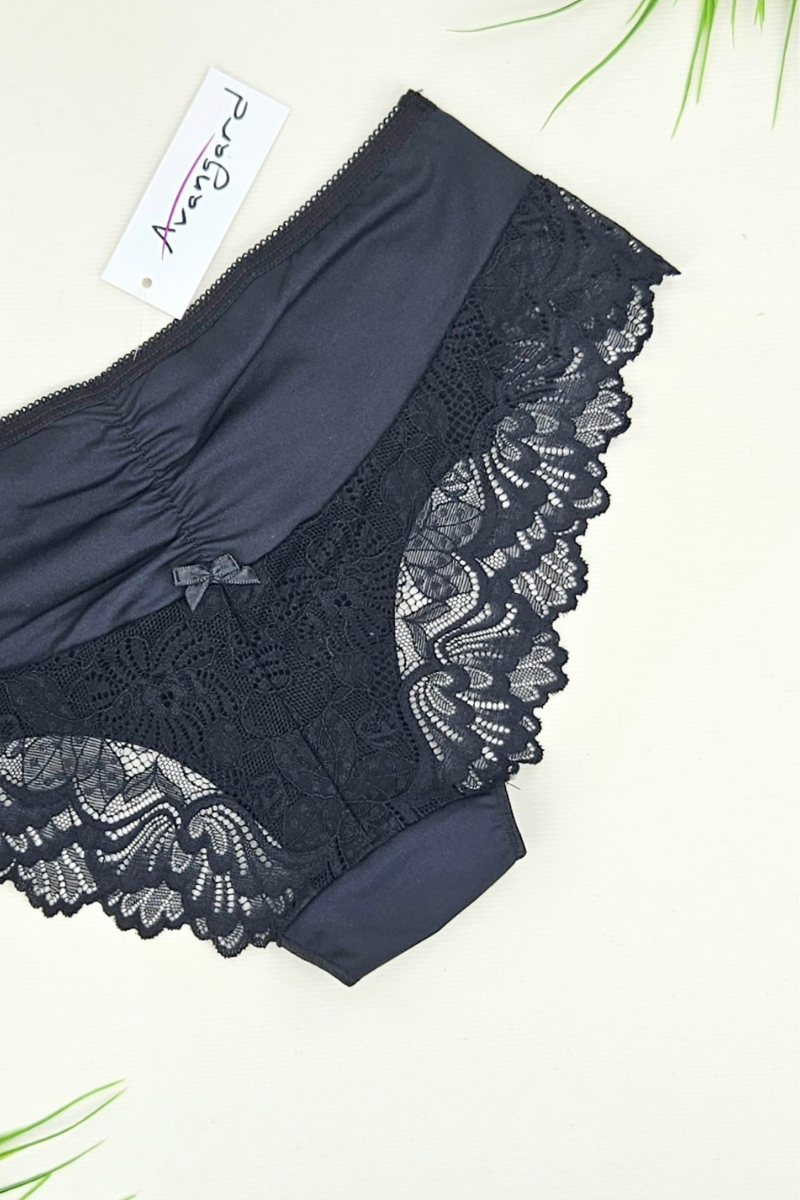 Γυναικείο Mini Slip Avangard MOZA Μαύρο Polyamide