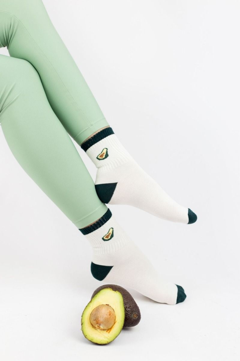 Γυναικείες Ημίκοντες Κάλτσες Modernty PASTEL FRUIT WHITE