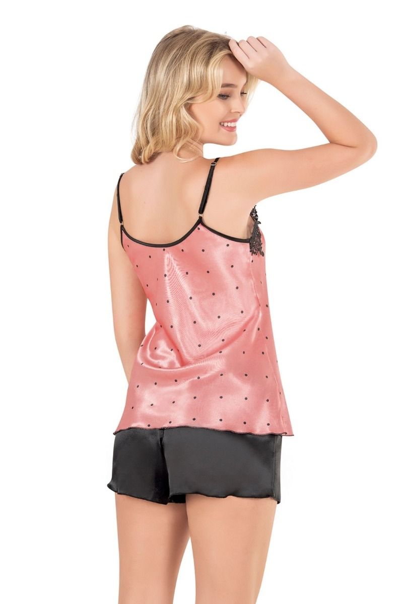 Γυναικεία σατέν πιτζάμα με σορτσάκι Moongirl BARBARA