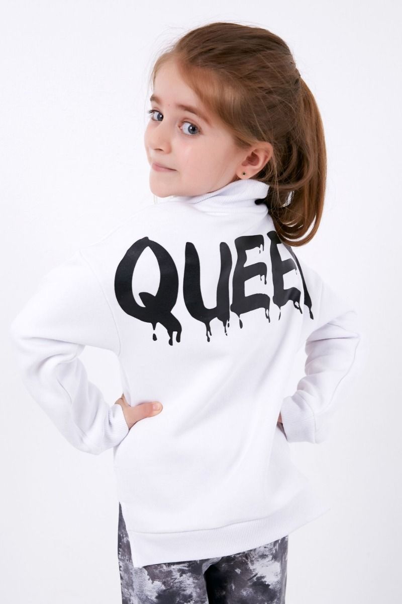 Παιδική κοριτσίστικη φόρμα βαμβακερό με φερμουάρ tie dye