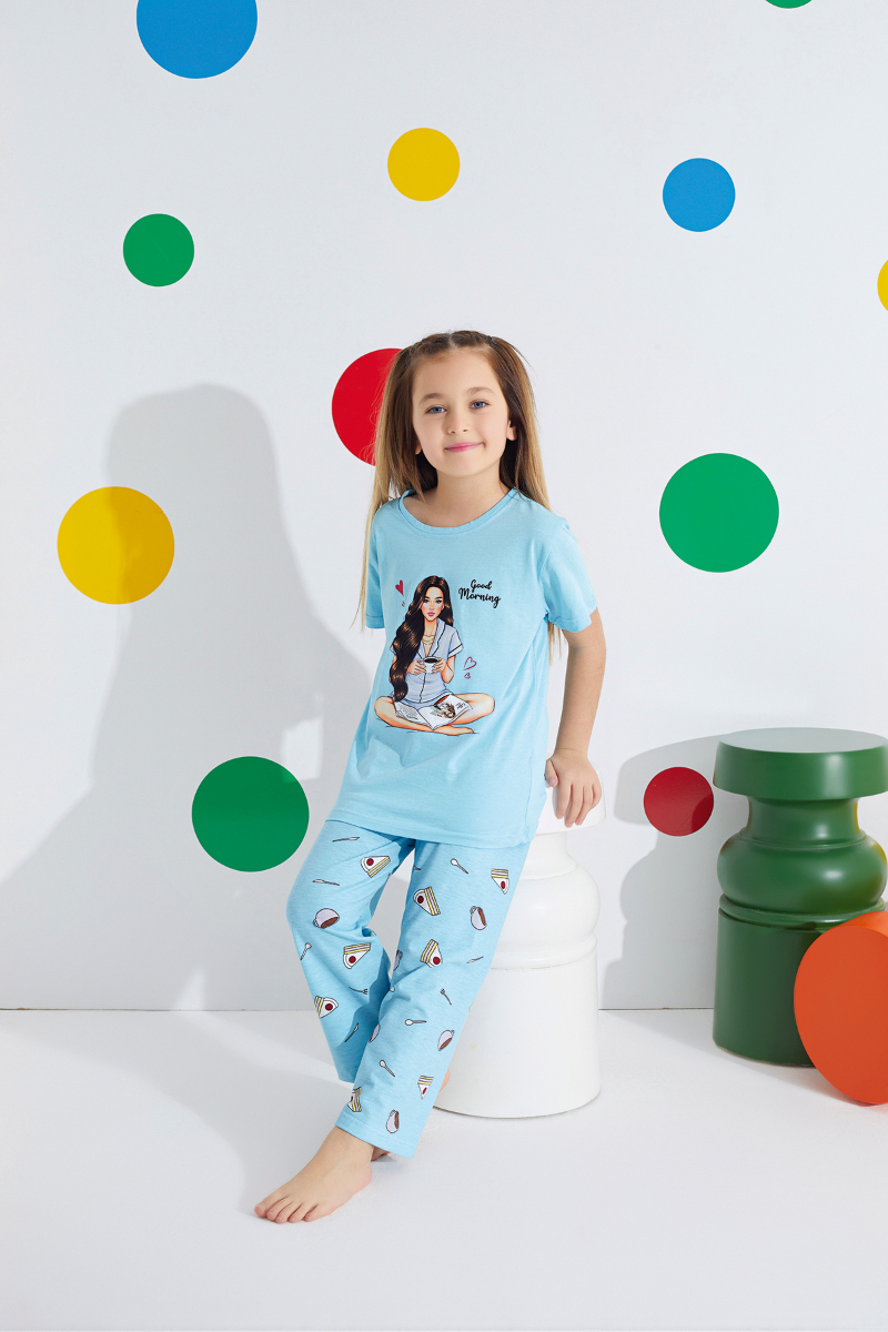 Πιτζάμα Μαμά και Κόρη "PijaMood" GOOD MORNING II