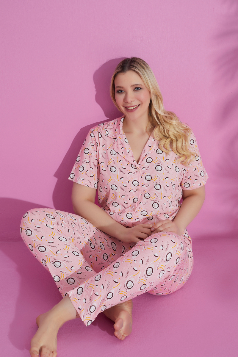 Πιτζάμα Plus Size PijaMood ROSA