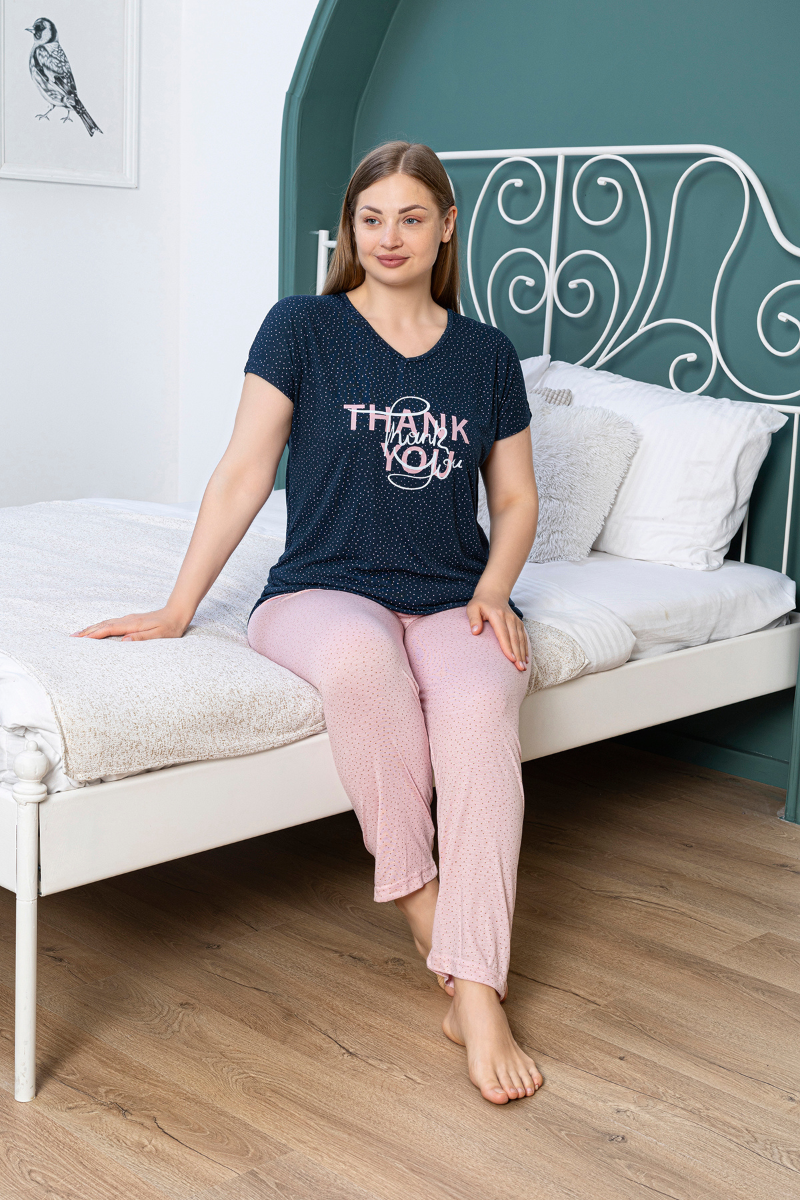 Πιτζάμα Plus Size PijaMood THANK YOU