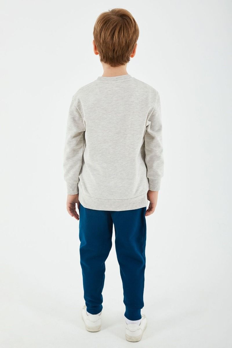 Παιδική φόρμα για αγόρι χειμωνιάτικη βαμβακερή φούτερ