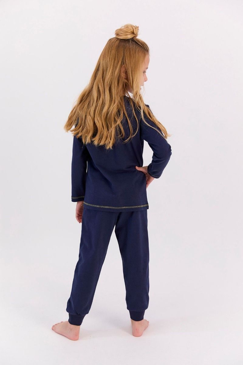 Παιδική πιτζάμα για κορίτσι χειμωνιάτικη βαμβακερή μονόκερο