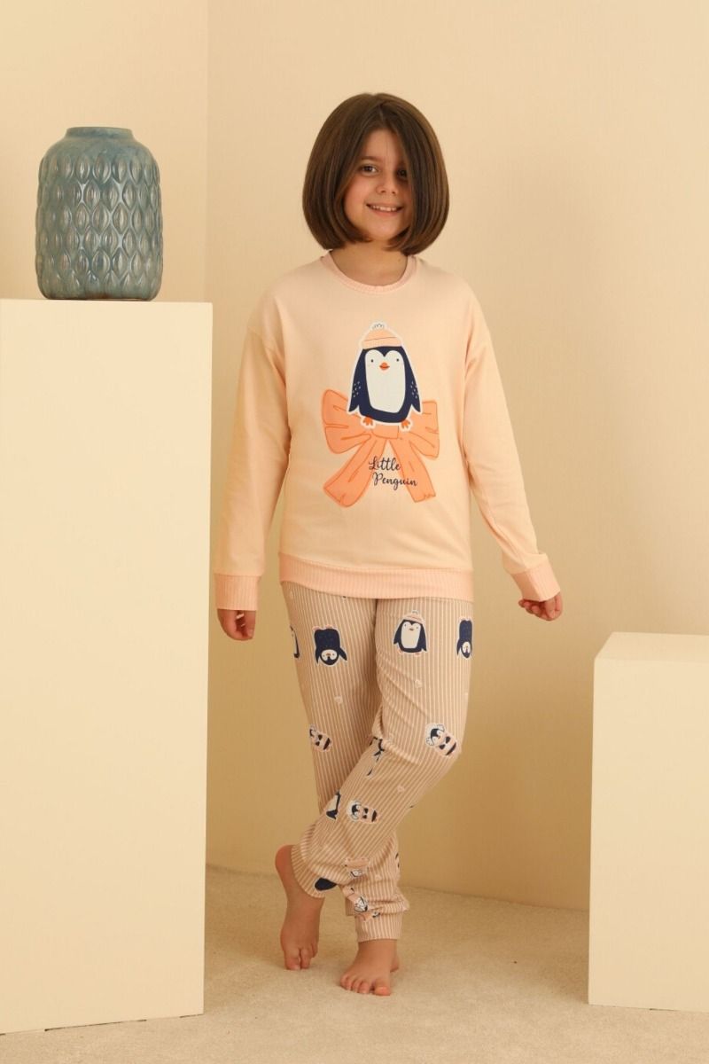 Πιτζάμα Μαμά και Κόρη "Sevim" LITTLE PENGUIN