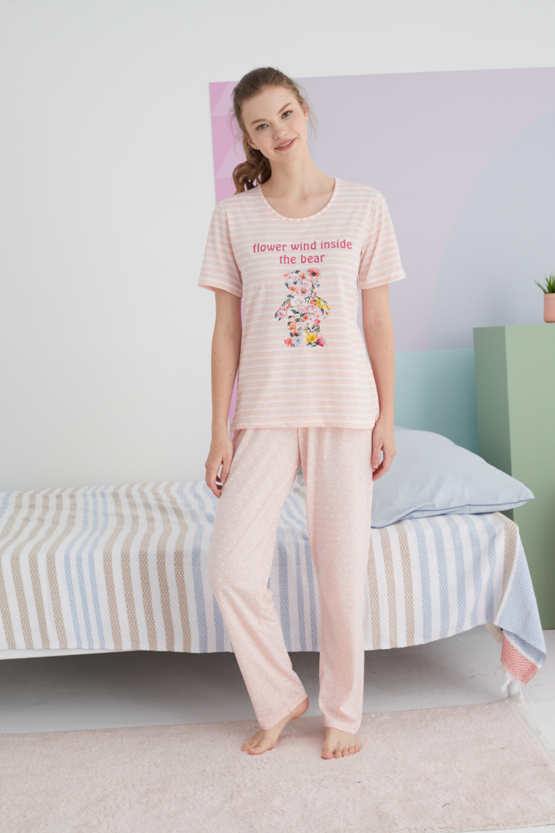 Γυναικεία Πιτζάμα Sexen FLOWERY BEAR