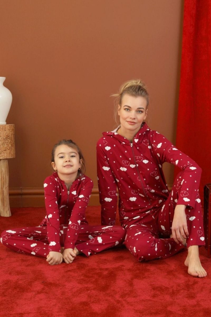 Γυναικεία Ολόσωμη Πιτζάμα Siyah inci CLOUDS