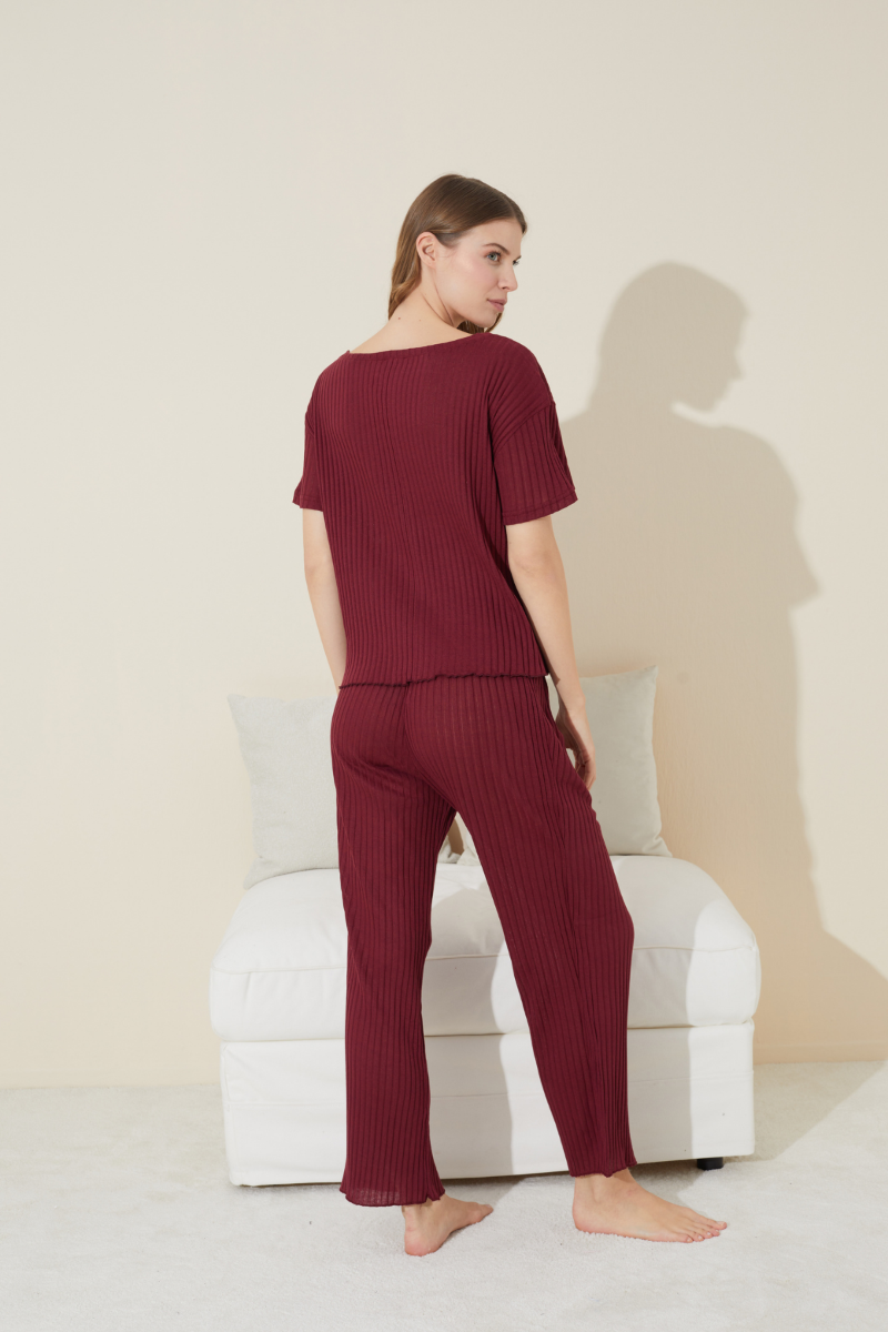 Πιτζάμα siyah inci ISABELLA BORDEAUX