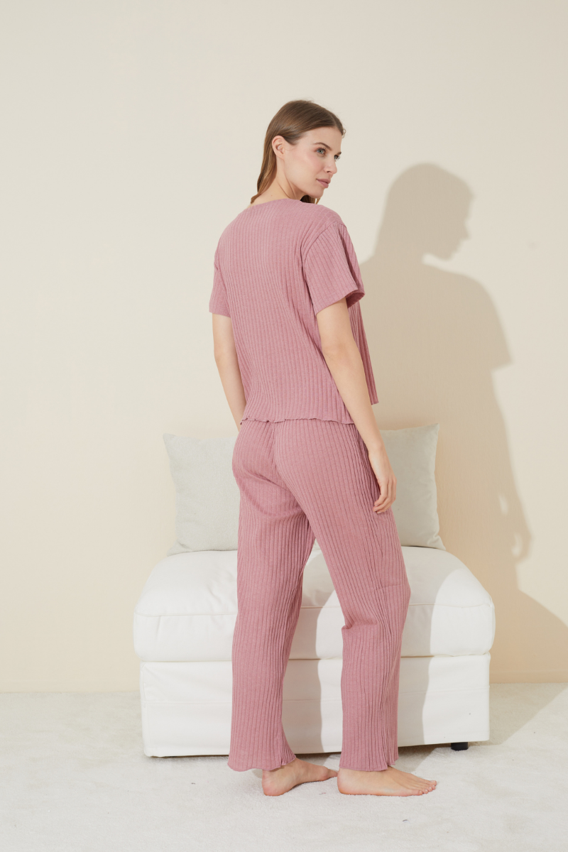 Πιτζάμα siyah inci ISABELLA PINK