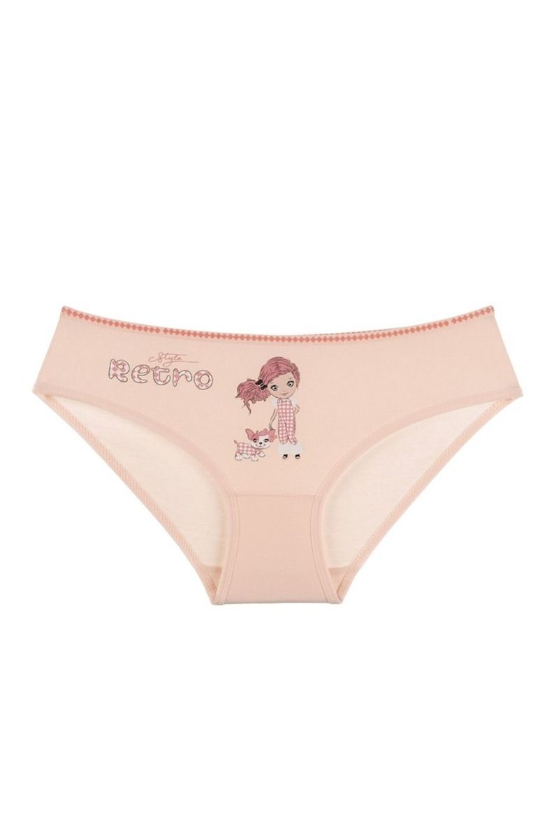 Κοριτσίστικα παιδικά σλιπάκια 5 Τεμάχια βαμβακερά με σχέδιο κοριτσάκι