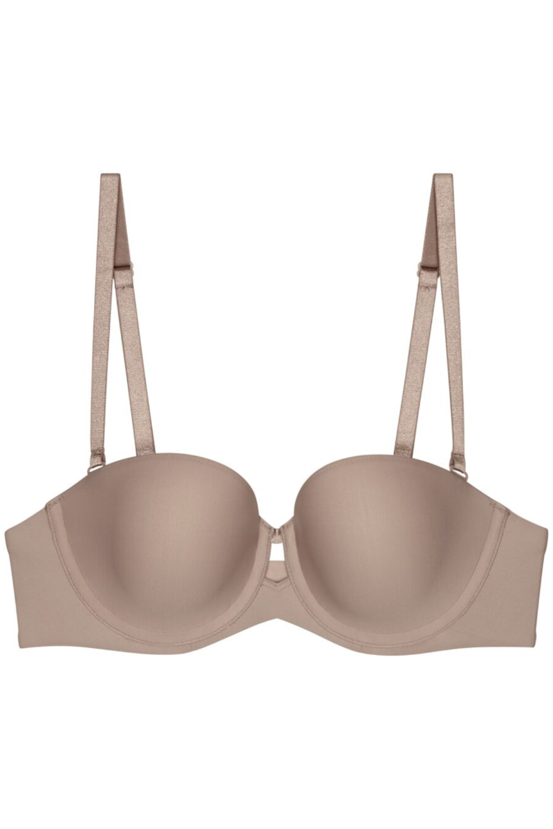 Γυναικείο Σουτιέν Strapless Triumph Pure Micro WDP Παστέλ Μπεζ