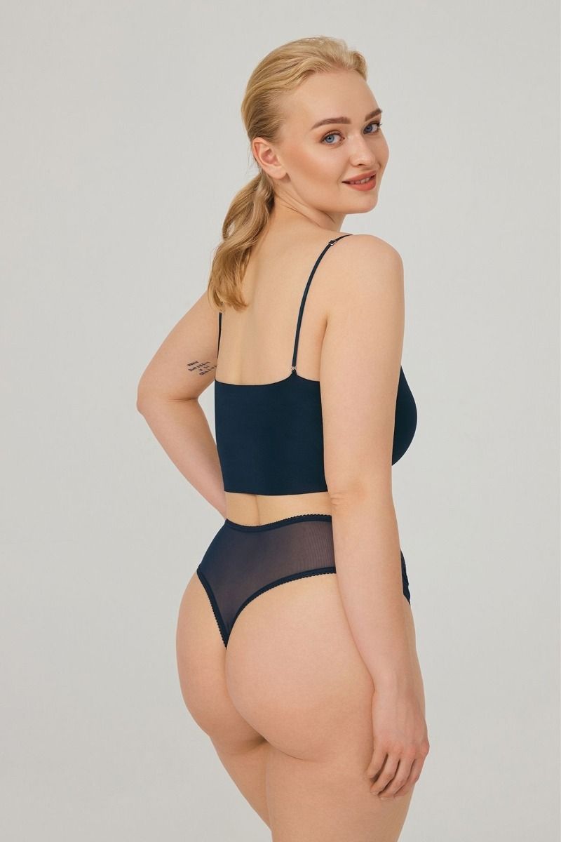 Γυναικείο String Plus Size CottonHill KEISHA PETROL