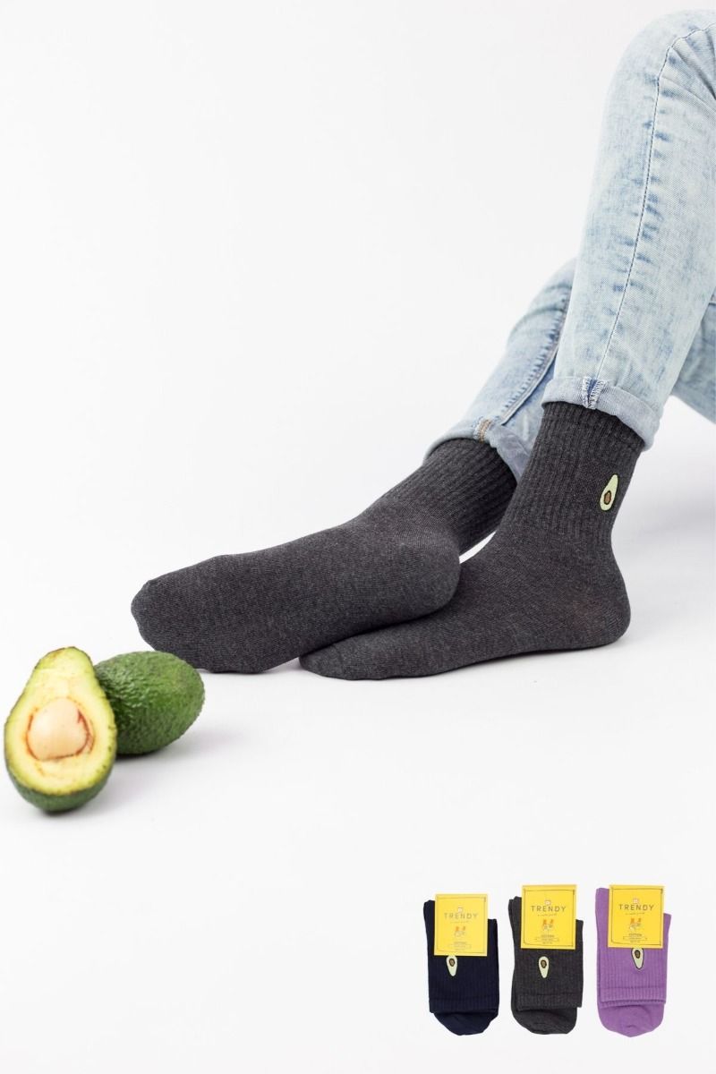 Γυναικείες Ημίκοντες Κάλτσες Trendy AVOCADO 3 ζευγάρια