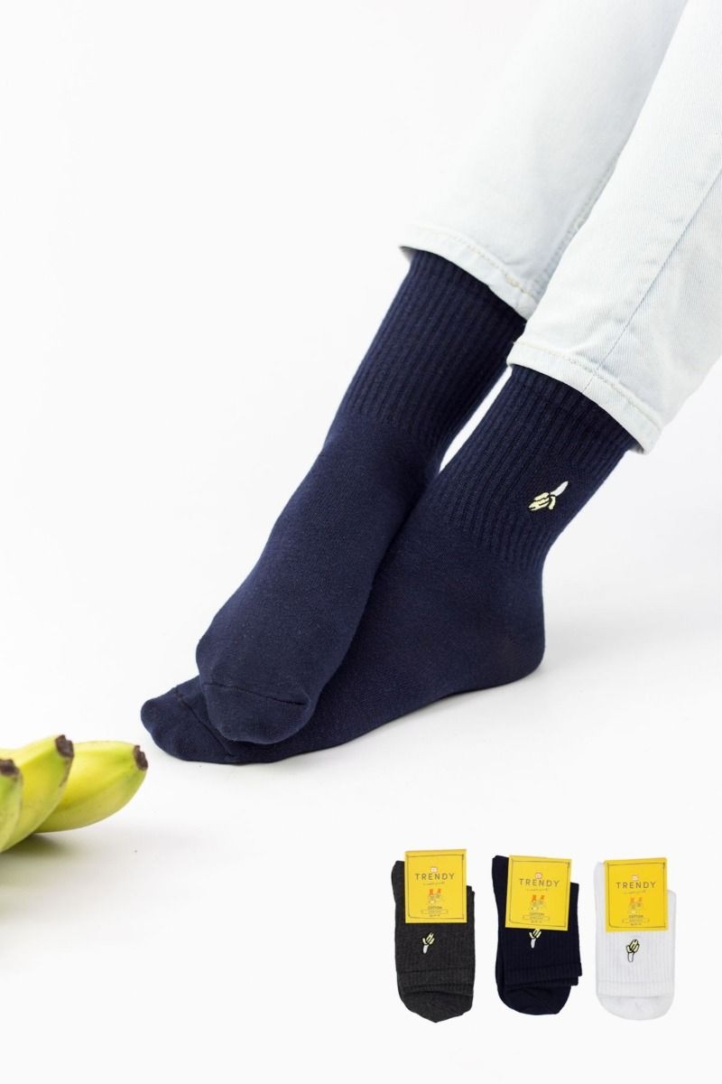 Γυναικείες Ημίκοντες Κάλτσες Trendy BANANAS 3 ζευγάρια