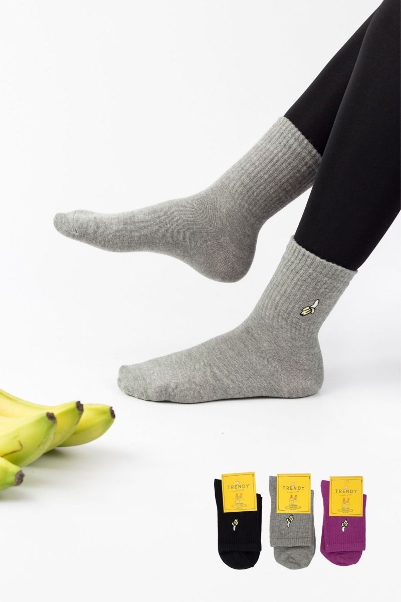 Γυναικείες Ημίκοντες Κάλτσες Trendy BANANAS I 3 ζευγάρια