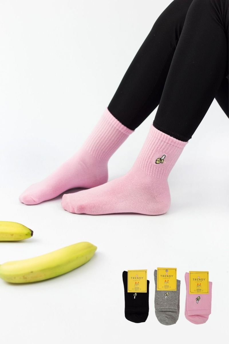 Γυναικείες Ημίκοντες Κάλτσες Trendy BANANAS III 3 ζευγάρια
