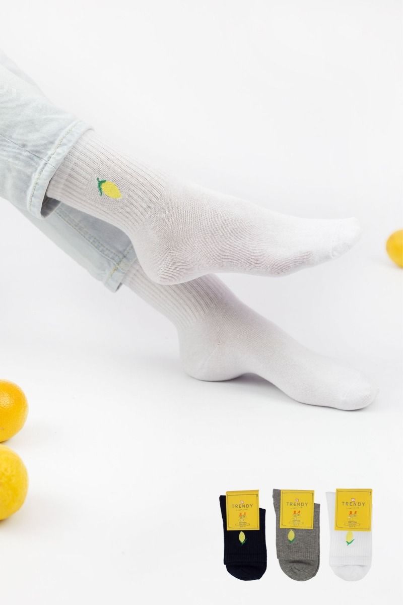 Γυναικείες Ημίκοντες Κάλτσες Trendy LEMON II 3 ζευγάρια
