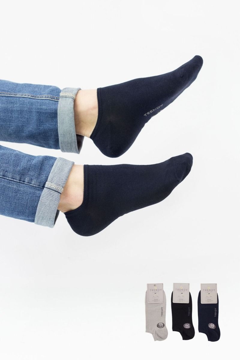 Ανδρικά βαμβακερά σοσόνια Trendy  MANUEL 3 ζευγάρια