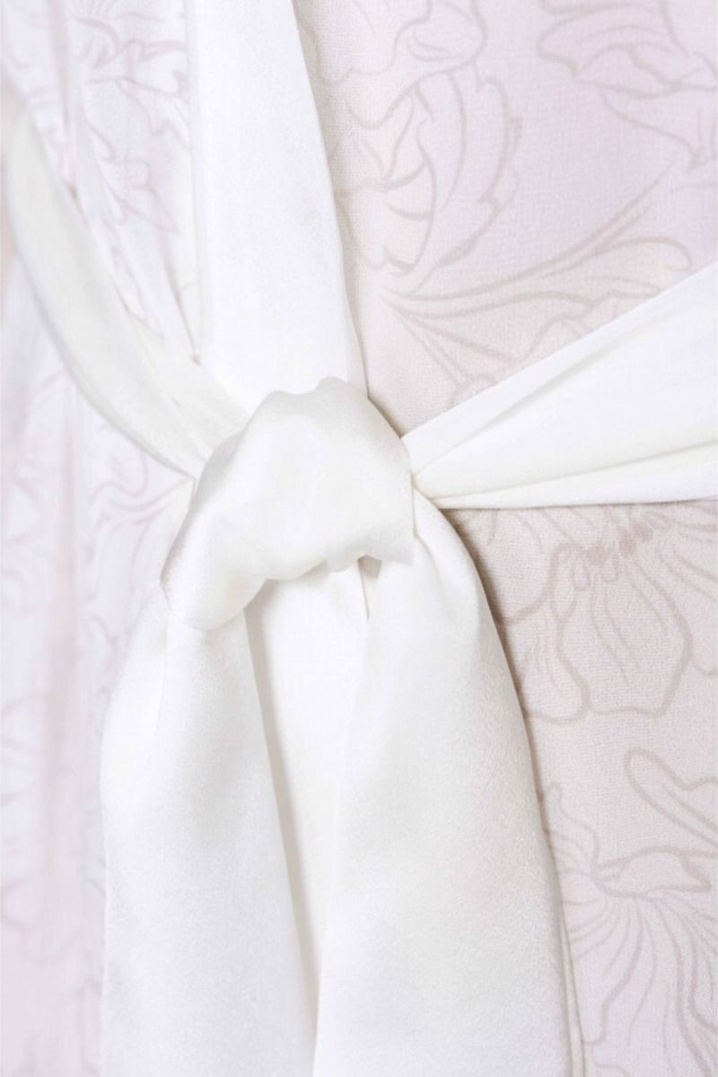 Γυναικεία νυφική ρόμπα με Τούλι λευκη μακρυμανικη