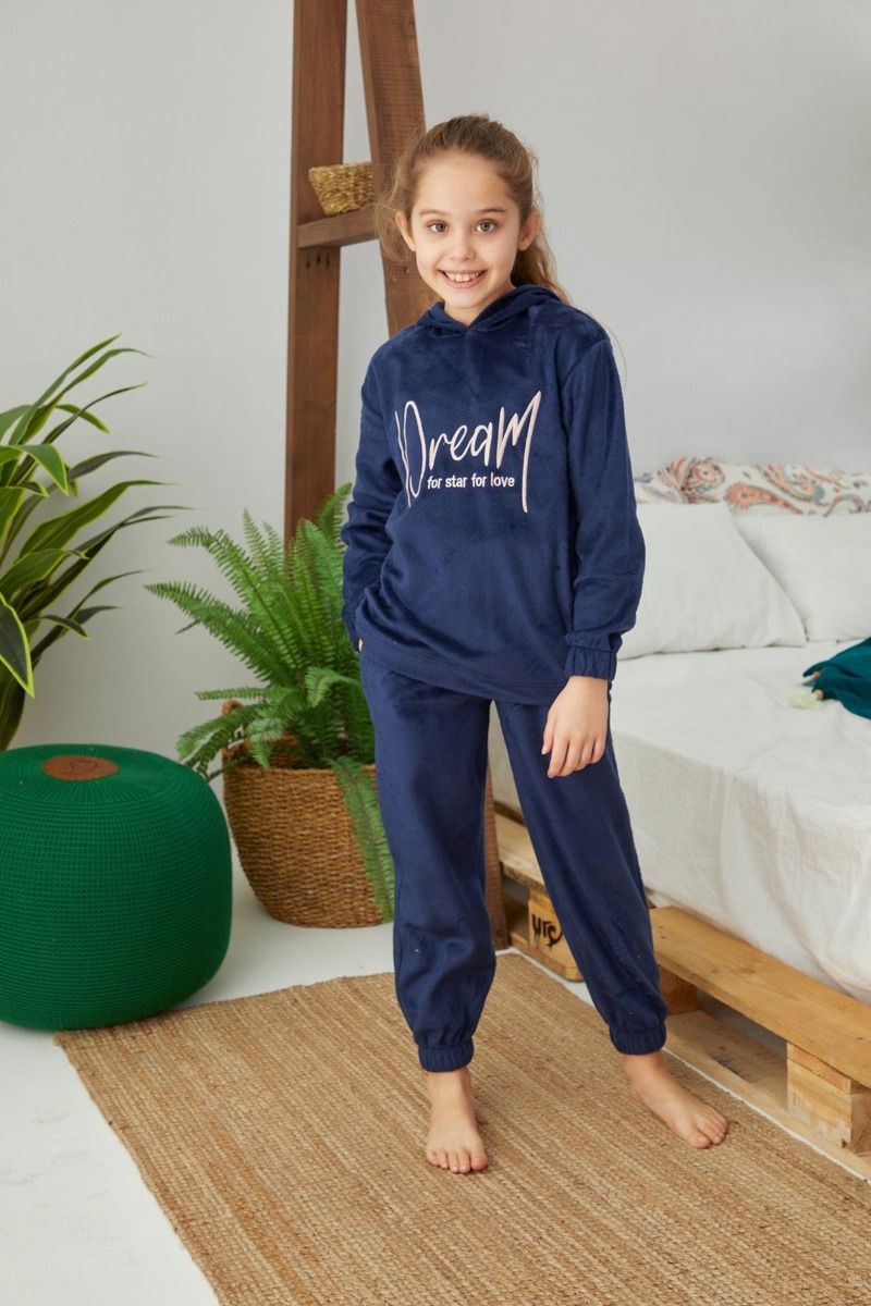 Παιδική Πιτζάμα Velvet "siyah inci" DREAM II