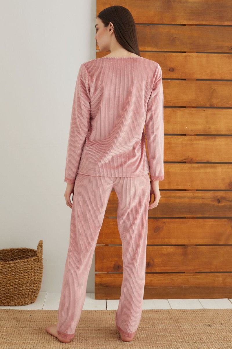 Πιτζάμα Velvet "siyah inci" PINK