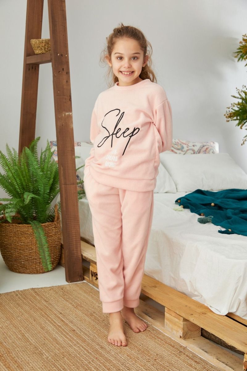 Παιδική Πιτζάμα Velvet siyah inci SLEEP