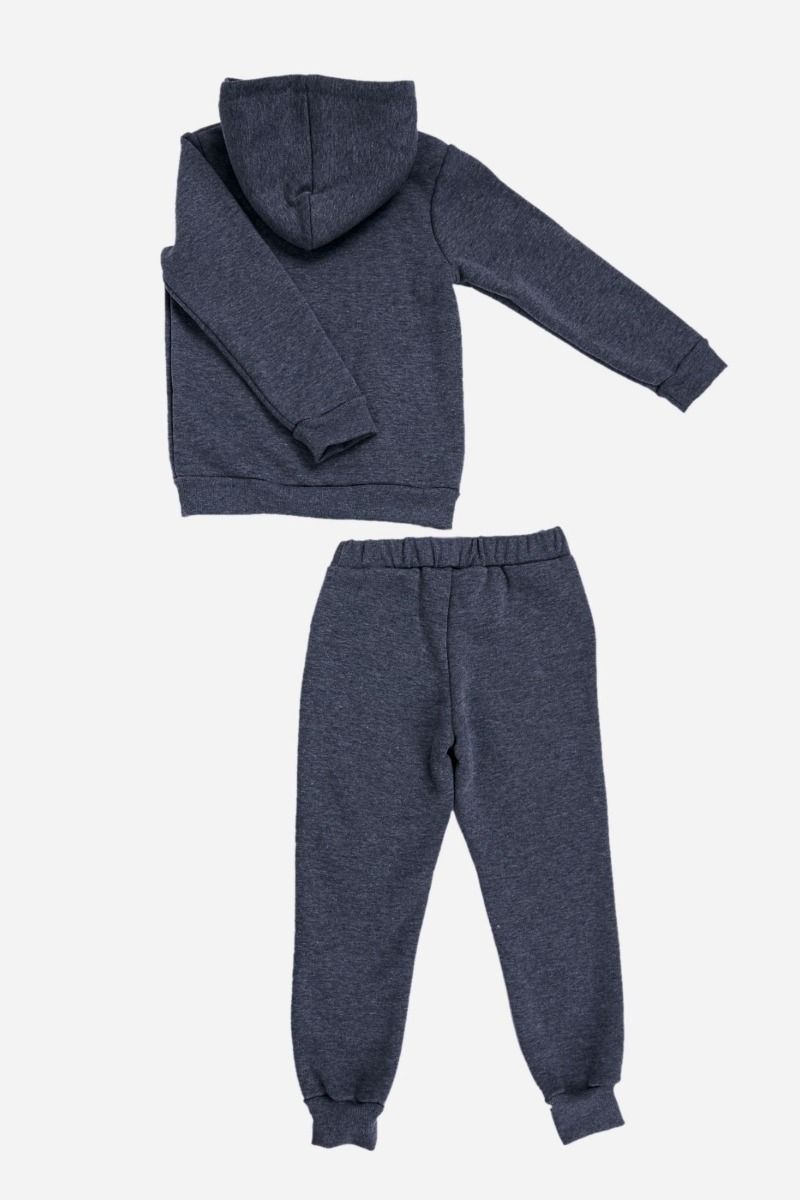 Παιδική φόρμα αγορίστικη μακρυμάνικo φούτερ κουκούλα Warner Bros γκρι