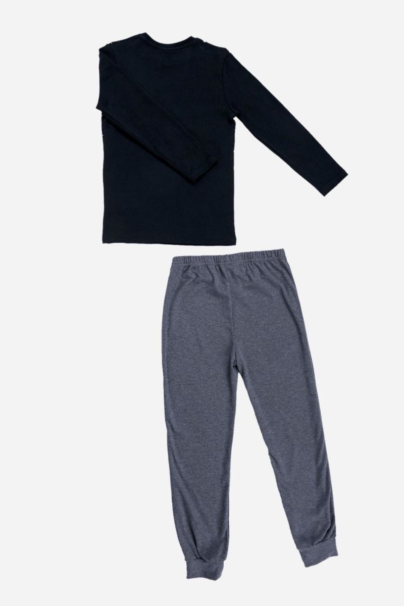 Αγορίστικη παιδική χειμωνιάτικη πιτζάμα βαμβακερή Superman Warner Bros