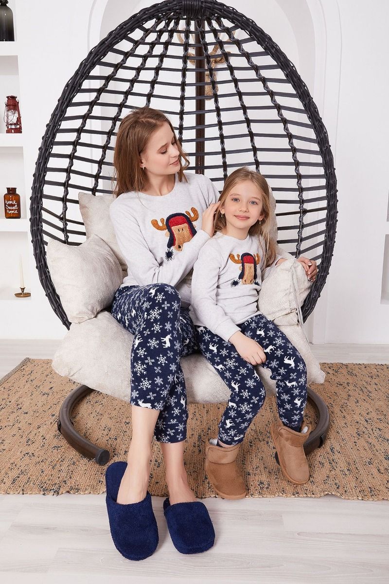 Παιδική χειμωνιάτικη πιτζάμα fleece για κορίτσι  "Arnetta" LAPLAND GIRL