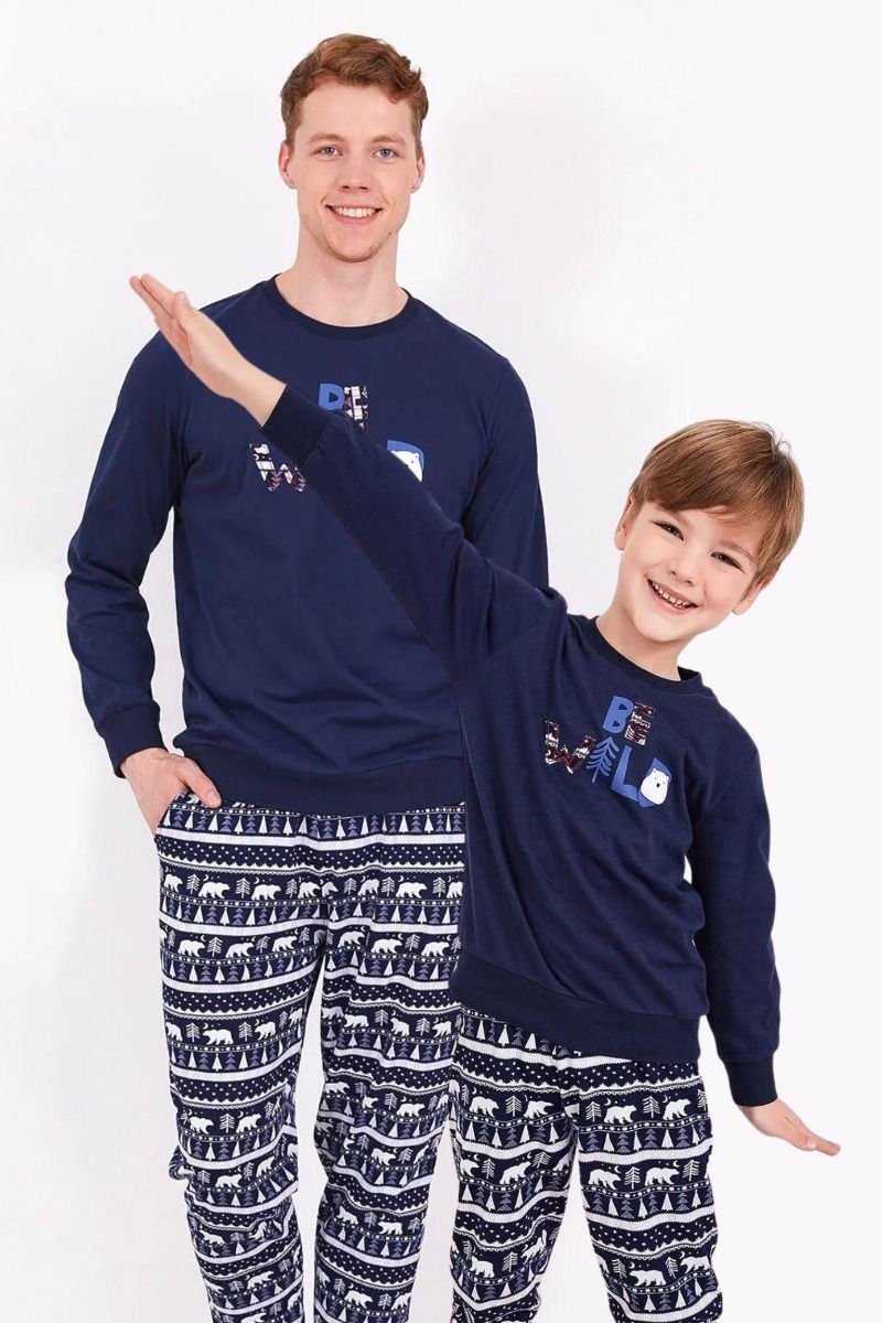 Παιδική χειμωνιάτικη πιτζάμα για αγόρι "Arnetta" ARCTIC BOY