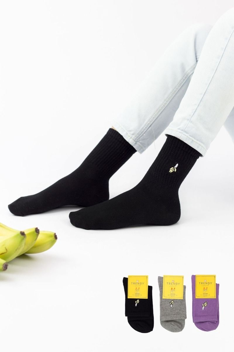 Γυναικείες Ημίκοντες Κάλτσες Trendy BANANAS II 3 ζευγάρια