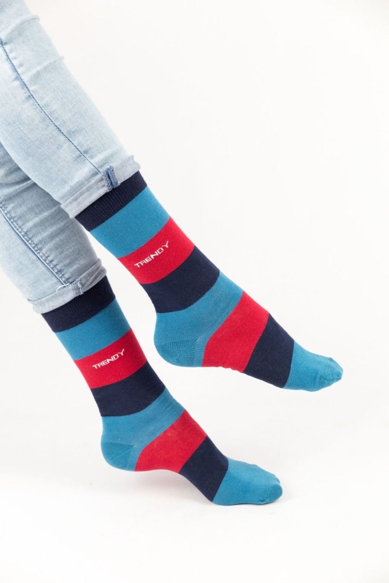 Ανδρικές Casual Κάλτσες "Trendy" BLUE RAINBOW
