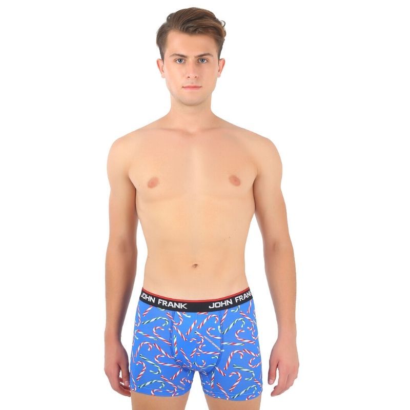 Εσώρουχο Boxer John Frank "CANDY CANE" - Christmas Edition