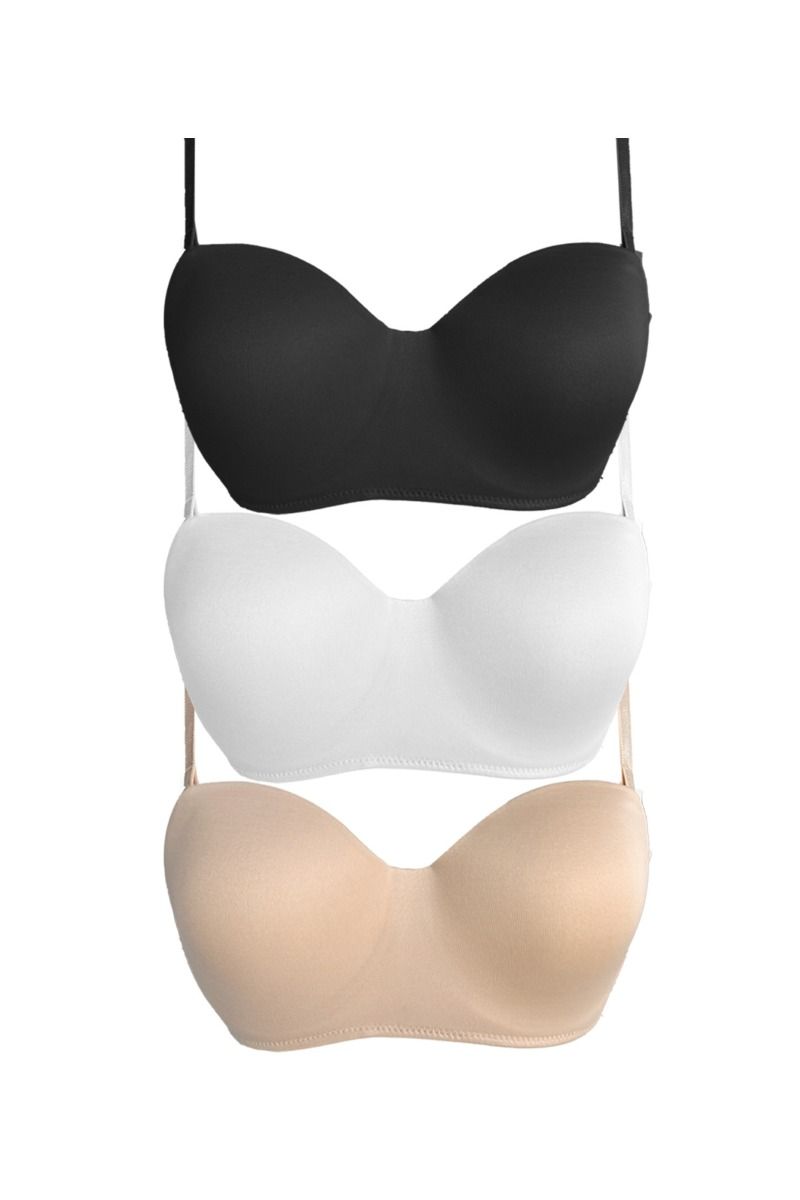 Σουτιέν Strapless "CottonHill" MARA II 3 Τεμάχια