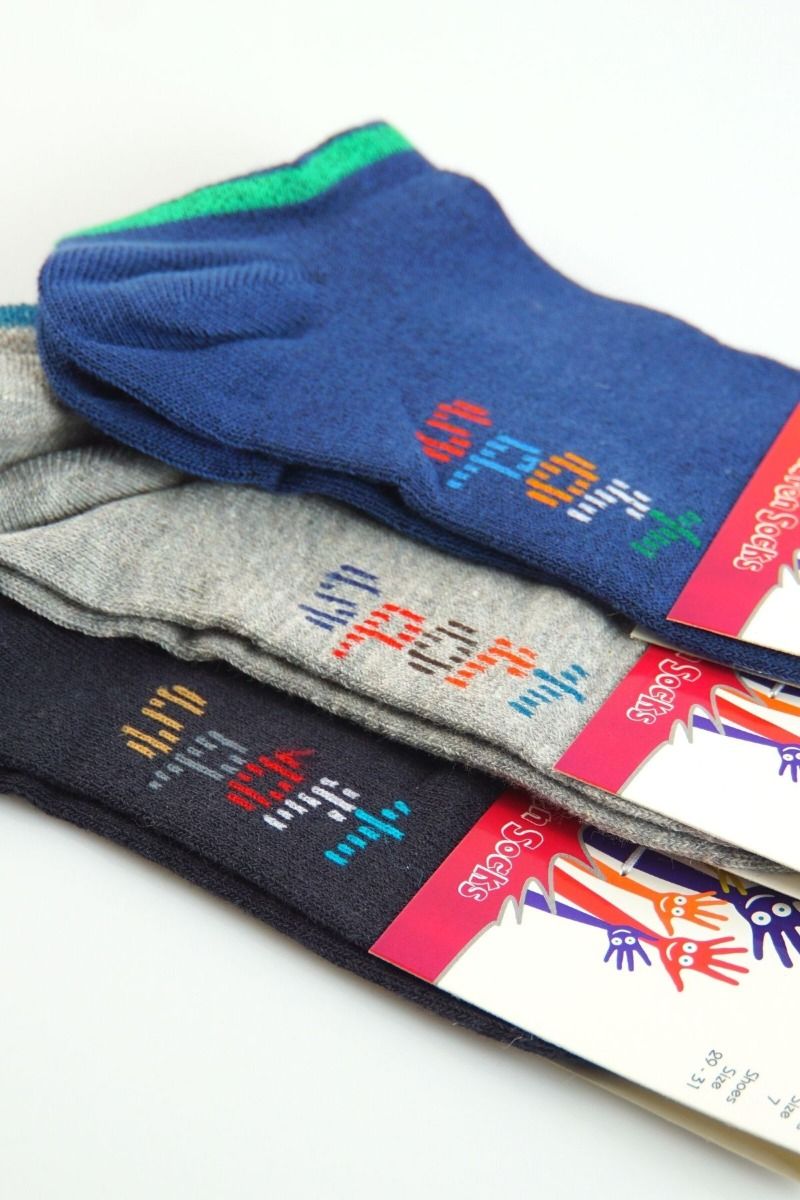 Αγορίστικες Παιδικές κάλτσες σοσόνια 3 ζευγάρια πολύχρωμες