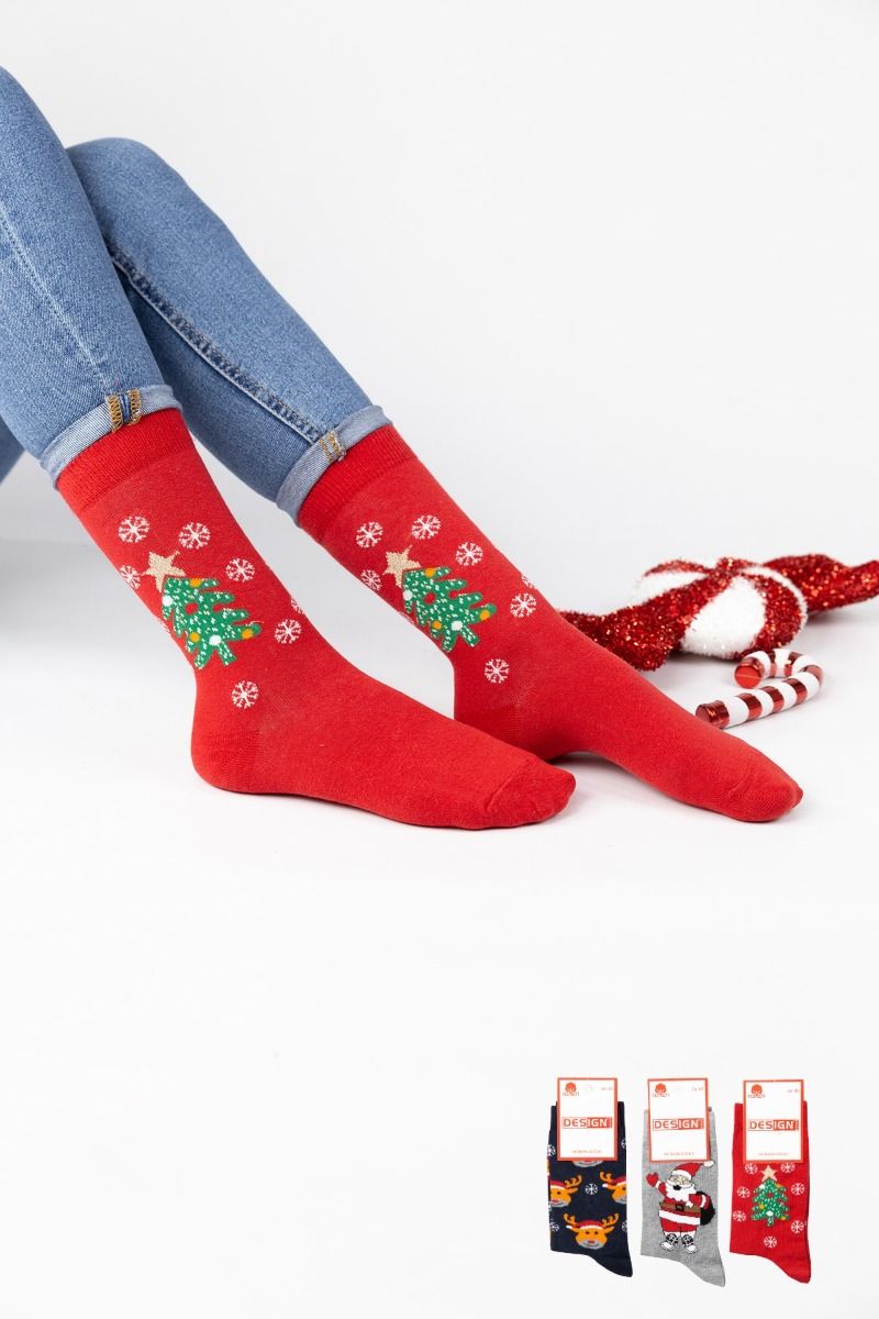 Γυναικείες Κάλτσες "Design" DEER 3 ζευγάρια