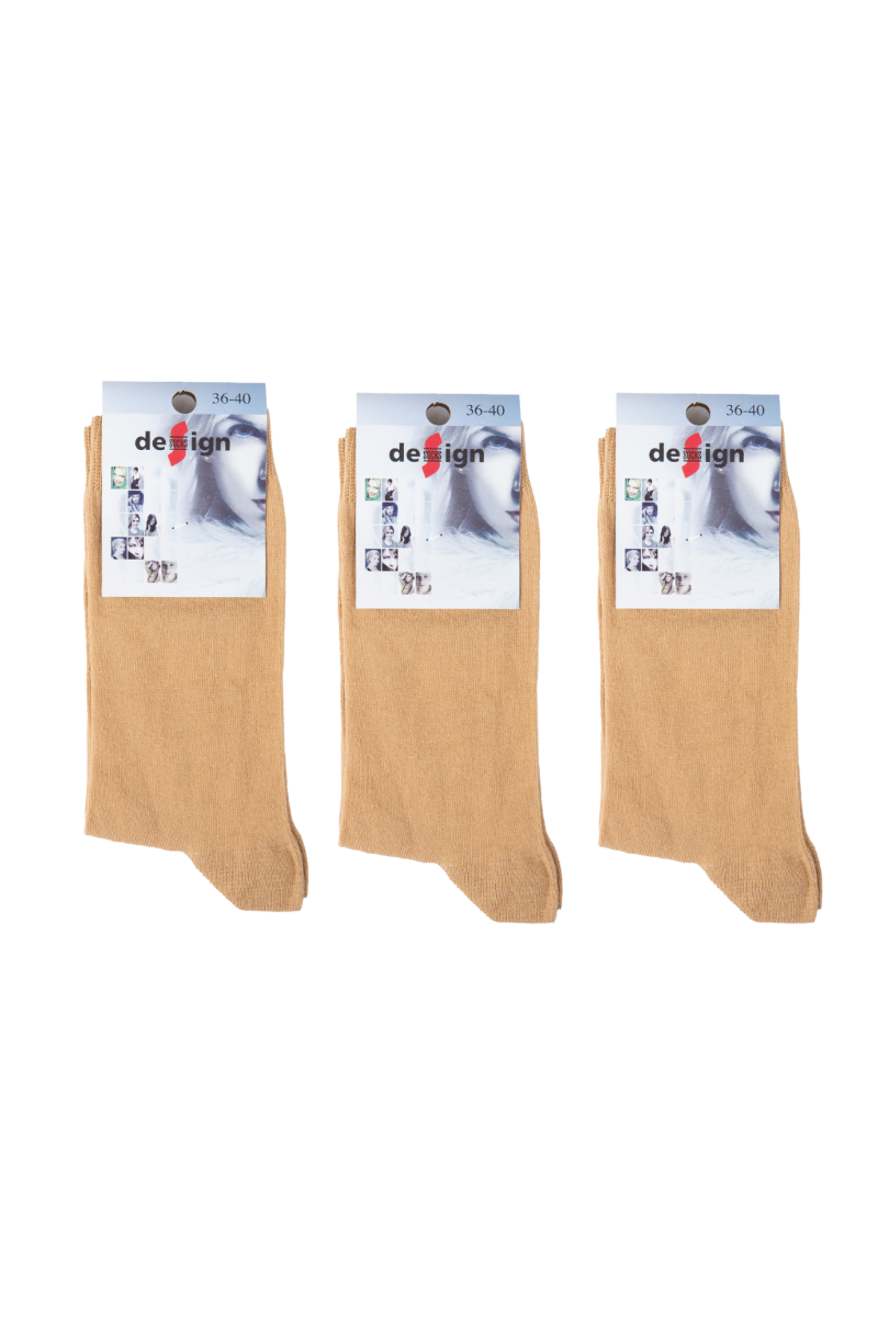 Γυναικείες Casual Κάλτσες Design BEAR 3 ζευγάρια Βαμβακερές