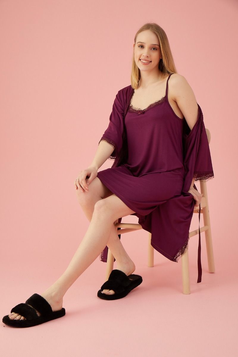 Σετ Νυχτικό Με Ρόμπα "Elitol" CLARA